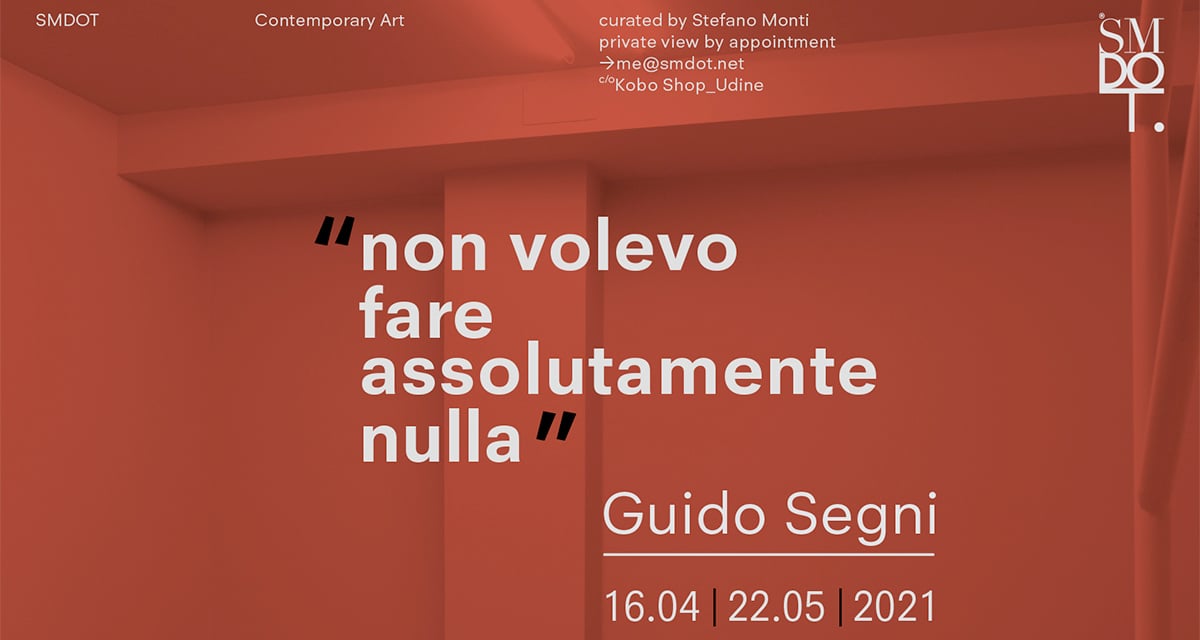 Guido Segni - Non volevo fare assolutamente nulla